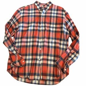 J. Crew Summer Plaid Tailored Buttondown